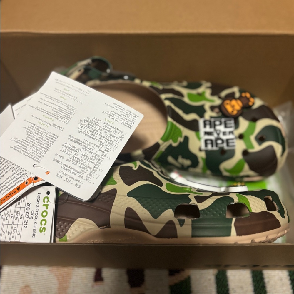A Bathing Ape Camo x crocs
